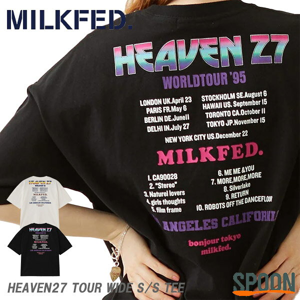 【30%OFF】MILKFED レディースファッション レディース tシャツ ミルクフェド トップス レディース トップス カットソー 半袖 五分丈 ゆったり おしゃれ ロゴt ティーシャツ アイシングロゴ ビッグ ワイド シンプルTシャツ 中学生 高校生 大学生 フェス アウトドア spoon1950-10005050 spoon楽天市場店 パッケージ画像
