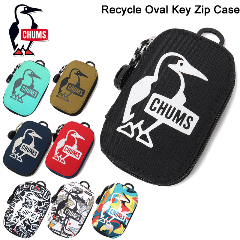 チャムス リサイクルオーバルキージップケース CHUMS Recycle Oval Key Zip Case CH60-3580【送料無料】【2024春夏】