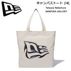 ニューエラ キャンバストート 14L NEWERA CANVAS TOTE Tetsuya Nakamura NANZUKA GALLERY フラッグロゴ アイボリー13772565 【あす楽】【送料無料】【2023秋冬】