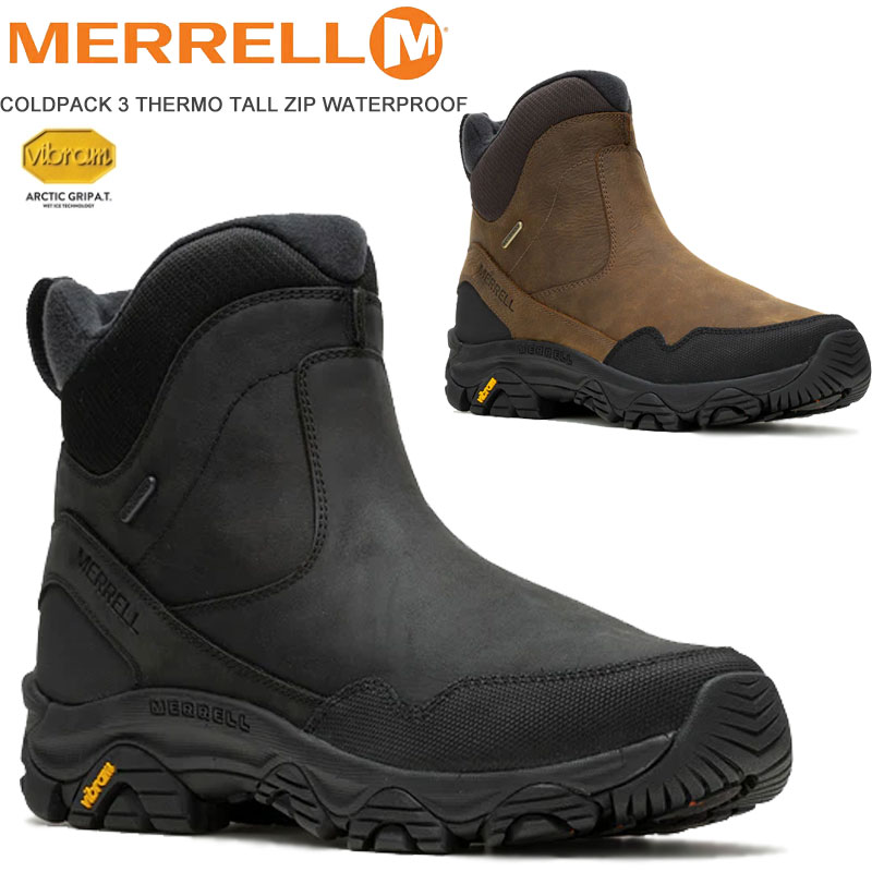 メレル コールドパック 3 サーモ トール ジップ ウォータープルーフ 037199 037201 MERRELL COLDPACK 3 THERMO TALL ZIP WATERPROOF【2024秋冬】【送料無料】