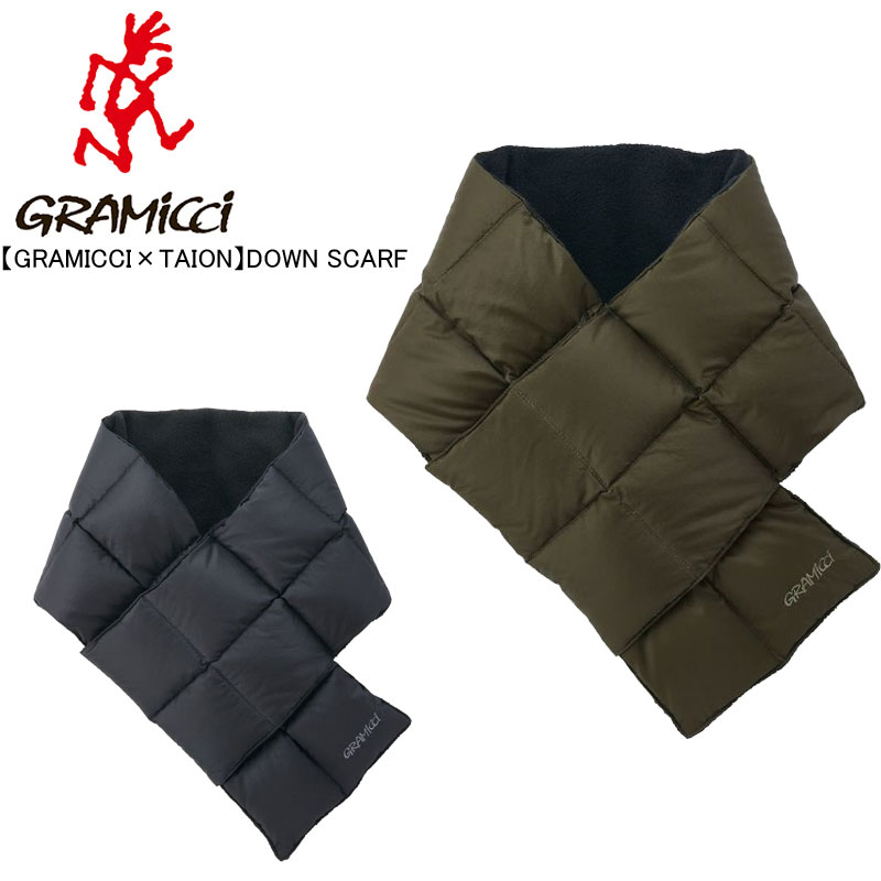 楽天スポーツパラダイス　楽天市場店SALE！グラミチ ダウンスカーフ GRAMICCI DOWN SCARF G3FA-105-TG【あす楽】【送料無料】【2023秋冬】【GRAMICCI×TAION】