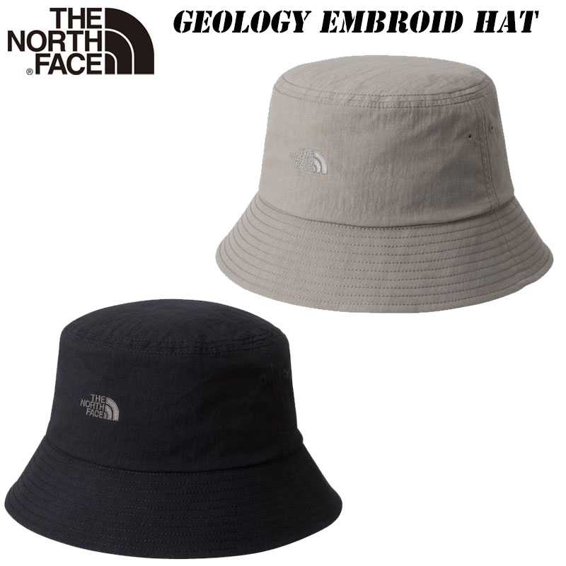 ザ・ノースフェイス ジオロジー エンブロイド ハット（ユニセックス）NN02433 THE NORTH FACE Geology Embroid Hat 2024 NEW 帽子 日除け アウトドア はっ水加工