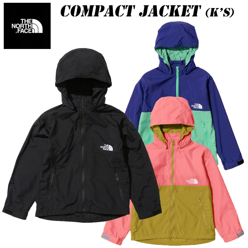 あす楽 ザ ノースフェイス コンパクトジャケット キッズ NPJ22210 2022 秋・冬 NEW COLOR THE NORTH FACE Compact Jacket(K's) 子供用 ジュニア ウインドブレーカー 防風 撥水 アウター マウンテンジャケット