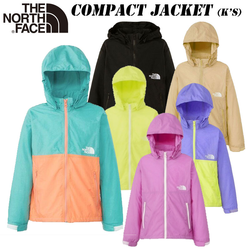 あす楽 ザ ノースフェイス コンパクトジャケット キッズ NPJ72310 2024 春・夏 NEW COLOR THE NORTH FACE Compact Jacket(K's) 子供用 ジュニア ウインドブレーカー 防風 撥水 アウター マウンテンジャケット