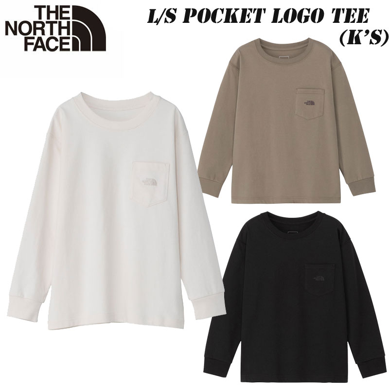 ザ ノースフェイス ロングスリーブ ポケットロゴティ（キッズ）NTJ82526 2025秋・冬New THE NORTH FACE..