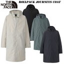 2024 春 夏 NEW あす楽 ザ ノースフェイス ロールパック ジャーニーズ コート（メンズ）NP22360 THE NORTH FACE Rollpack Journeys Coat ロールパック 撥水 旅行用コート