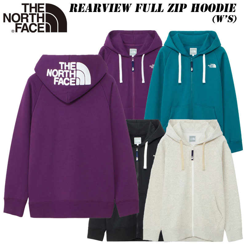 24 春・夏 NEW あす楽 ザ ノースフェイス リアビュー フルジップ フーディ（レディース）NTW12442 THE NORTH FACE Rearview FullZip Hoodie パーカ レディース 厚手スウェット 裏起毛 速乾