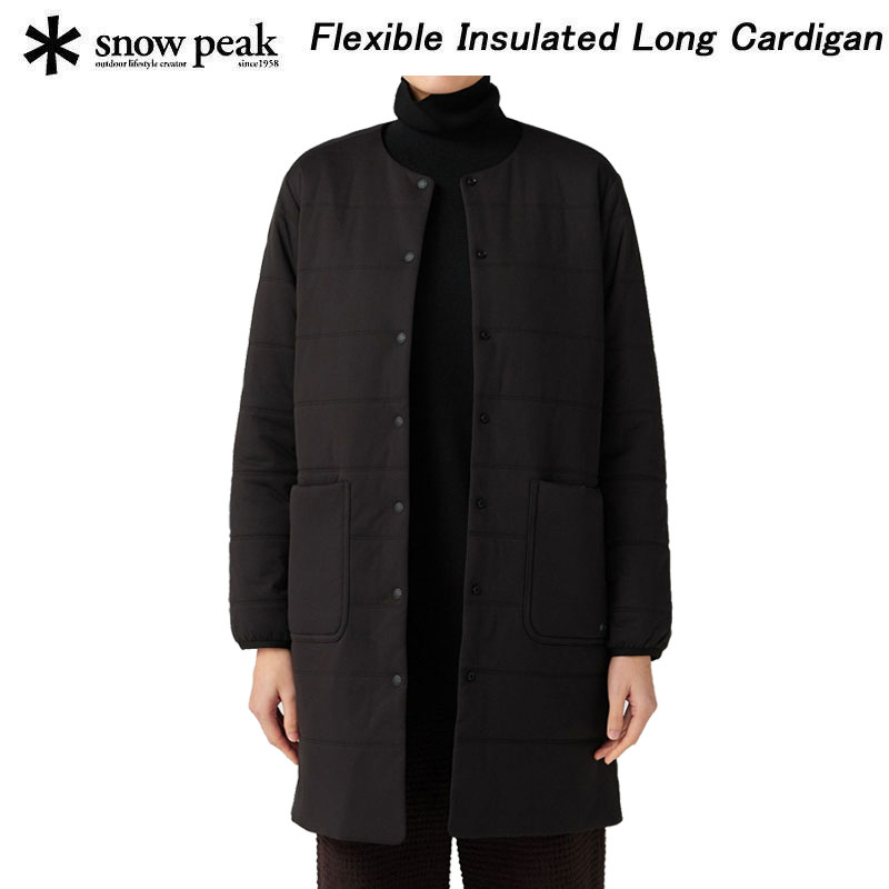 樂天商城 - SALE スノーピーク ロングガーディガン SW-25AW001 snow peak Flexible Insulated Long Cardigan ウィメンズクルーネックロングカーディガン 中わたロングカーディガン 送料無料 2025秋冬