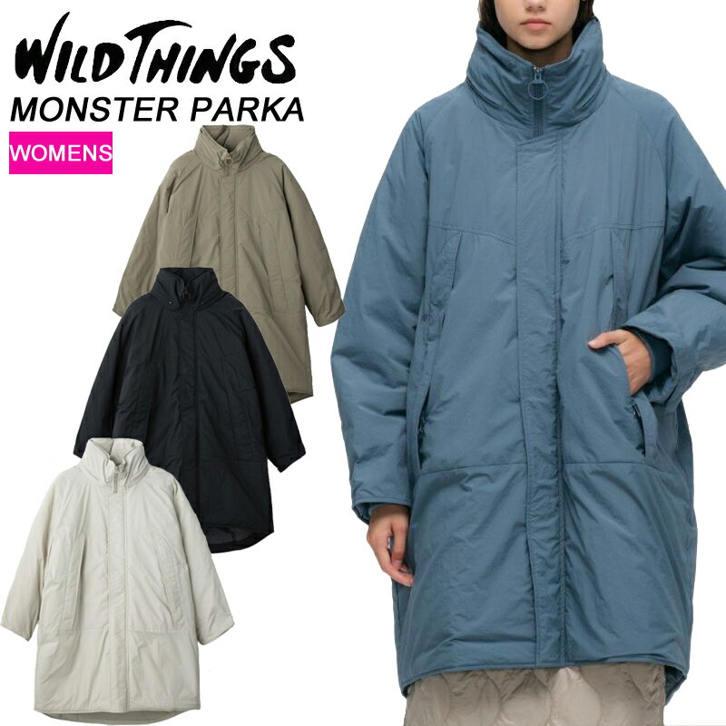ワイルドシングス ウィメンズ モンスターパーカー WTL25101SK WILDTHINGS W'S MONSTER PARKA 中綿ジャケット フード付き 2025秋冬 送料無料