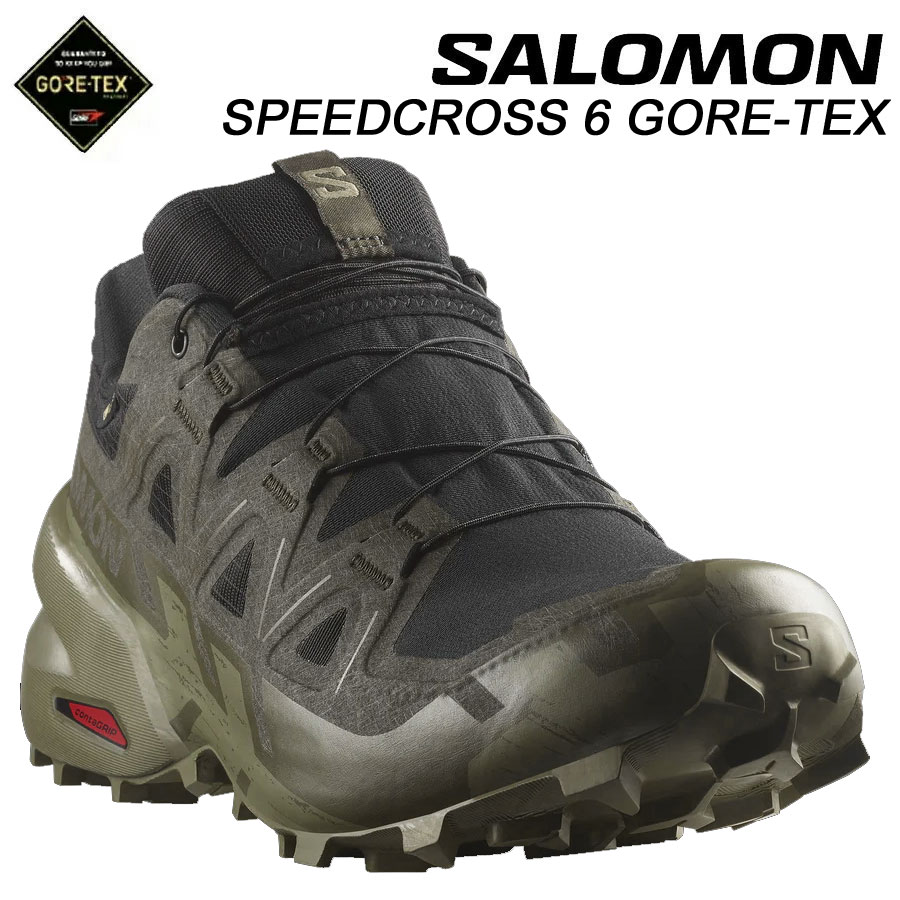 サロモン スピードクロス6 ゴアテックス L47584100 SALOMON SPEEDCROSS 6 GORE-TEX 【2024秋冬】【送料無料】トレランシューズ アウトドアシューズ