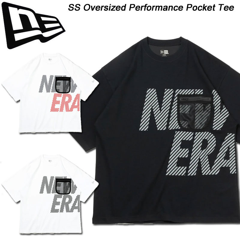 ニューエラ 半袖 オーバーサイズド メッシュポケットTシャツ NEWERA SS OVERSIZED MESH POCKET TEE 14121974 14121975 14121976ニューエラパフォーマンス