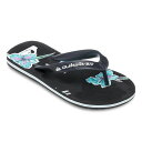 【2,000円OFFクーポン発行中】 クイックシルバー QUIKSILVER キッズ ジュニア ビーチサンダル MOLOKAI ART 25 YOUTH AQB...