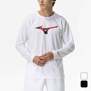 【お得なクーポン発行中】 ミズノ MIZUNO メンズ レディース テニス ウエア トップス Tシャツ 長袖 プラクティスシャツ 62JAC044 【2025S...