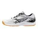 【お得なクーポン発行中】 ミズノ MIZUNO メンズ レディース 卓球 シューズ クロスマッチスマッシュ(エントリーモデル) 81GA253001 ホワイト×...