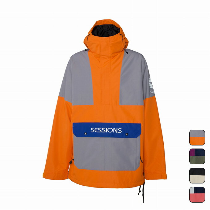  セッションズ SESSIONS メンズ スノーボード ウェア ジャケット CHAOS PULLOVER JACKET 