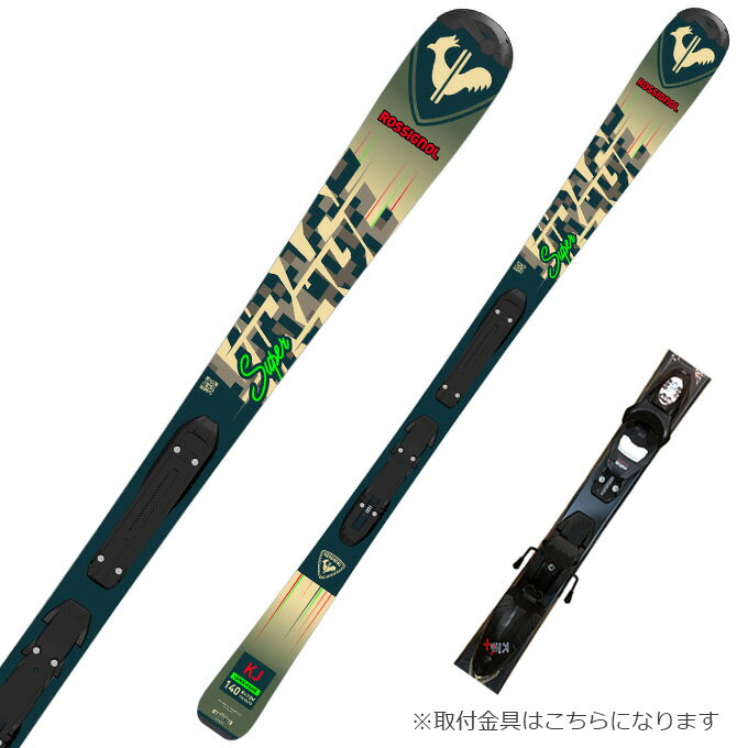 ROSSIGNOL ロシニョール スキー板 ジュニア 【2022-2023】 SUPER VIRAGE KJ + KID-X 【金具付き スキーセット】