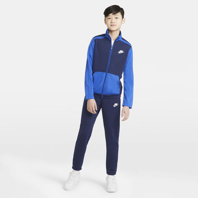 ＊クーポン発行中ナイキ NIKE ジュニア キッズ セットアップ 長袖 ロングパンツ フルジップ YTH NSW フューチュラ POLY カフ TS DH9661-013 【2022SS】