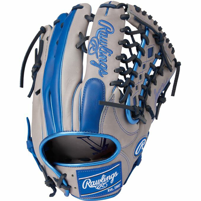 ローリングス rawlings 野球 軟式用グラブ HYPER TECH ハイパーテック COLOR SYNC GR4HTCY719 グレー/ロイヤルブルー GRY/RY 