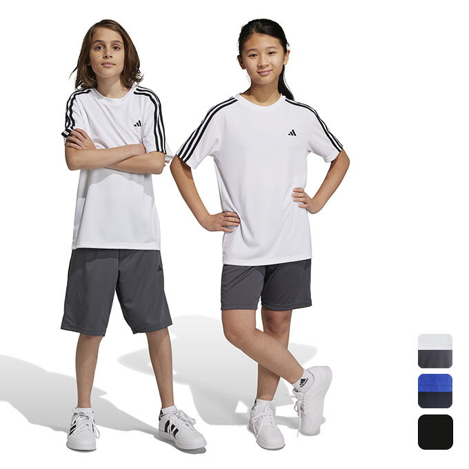 アディダス adidas ジュニア トレーニング ウエア 上下セット U TR-ES 3S Tシャツ&ショーツセット ECM35 【2024SS】