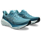 アシックス ASICS メンズ ランニング シューズ NOVABLAST 4 wide 1011B694 BLUE TEAL/EVENING TEAL 【2023FW】