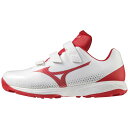 【お得なクーポン発行中】 ミズノ MIZUNO 野球 トレーニングシューズ ライトレボ トレーナー CR 11GT222162 ホワイト×レッド 【2022FW...