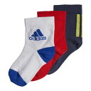 【お得なクーポン発行中】 アディダス adidas キッズ ジュニア アクセサリー 小物 靴下 キッズ 3Pソックス TJ730 HM2313 【2022FW】