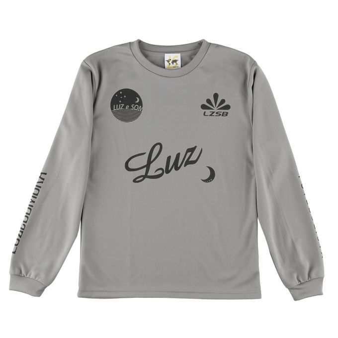 【2,000円OFFクーポン発行中】 ルースイソンブラ LUZeSOMBRA キッズ ジュニア フットサル トップス ロングTシャツ 長袖 Jr DOUBLE STANDARD L/S PRA-SHIRT F1821026 833 GRYBLK 【2024FW】