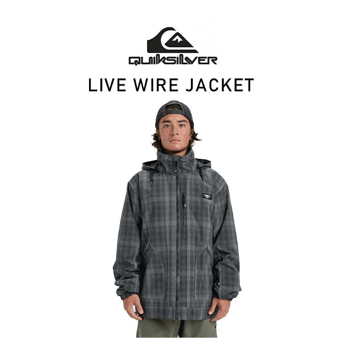 【2,000円OFFクーポン発行中】 クイックシルバー Quiksilver メンズ スノーボード ウェア ジャケット LIVE WIRE JK EQYTJ03489 【25-26モデル】