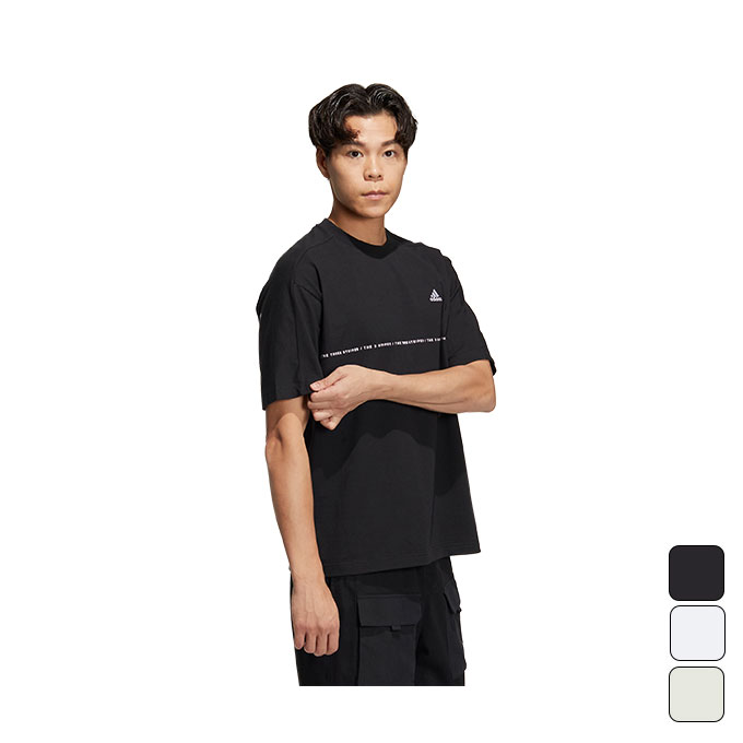 アディダス adidas メンズ スポーツ ウェア Tシャツ 半袖 M WORDING Tシャツ BXF29 【2023SS】のサムネイル