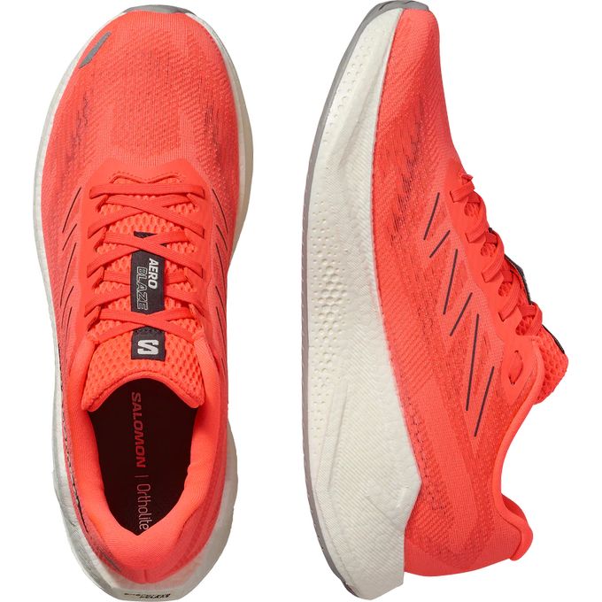 【2,000円OFFクーポン発行中】 サロモン SALOMON メンズ ランニング シューズ AERO BLAZE 3 L47873300 Neon Flame 【2025SS】