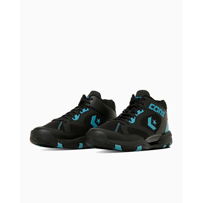 【2,000円OFFクーポン発行中】コンバース CONVERSE メンズ バスケットボール シューズ CONS ACCELERATOR MID 33500440 ブラック×ティール 【2025FW】
