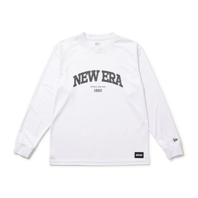 【2,000円OFFクーポン発行中】ニューエラ NEW ERA メンズ レディース バスケットボール ウェア トップス Tシャツ 長袖 PAB LS OS TC TEE COLLEGE LOGO WHI 14674776 ホワイト 【2025FW】