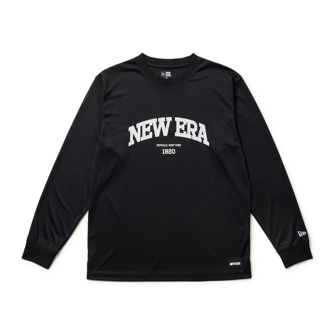 【2,000円OFFクーポン発行中】ニューエラ NEW ERA メンズ レディース バスケットボール ウェア トップス Tシャツ 長袖 PAB LS OS TC TEE COLLEGE LOGO BLK 14674778 ブラック 【2025FW】