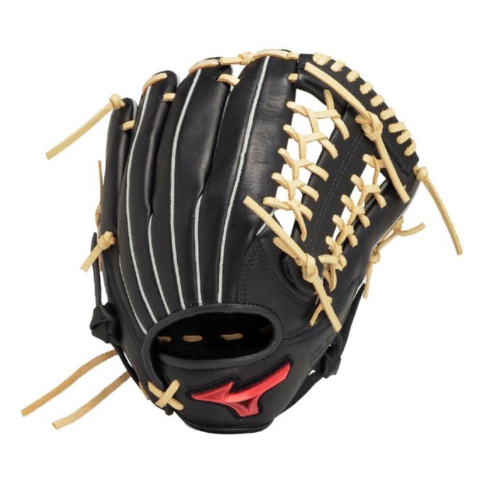 【お得なクーポン発行中】 ミズノ MIZUNO 野球 軟式グラブ ジュニア軟式用ウィルドライブ レッド U-Plus【オールラウンド用／サイズL】 1AJGY32340 0980ブラック×ブロンド 【2025SS】