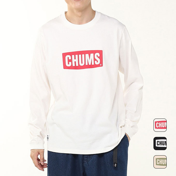 【2,000円OFFクーポン発行中】 チャムス CHUMS メンズ レディース アウトドア ウェア トップス 長袖 ロング Tシャツ ロンT CHUMS Logo Brushed L/S T-Shirt CH01-2666 【2025FW】
