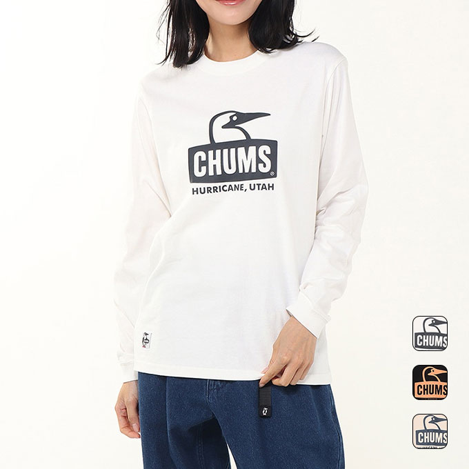 【2,000円OFFクーポン発行中】 チャムス CHUMS メンズ レディース アウトドア ウェア トップス 長袖 ロング Tシャツ ロンT Booby Face Brushed L/S T-Shirt CH01-2667 【2025FW】