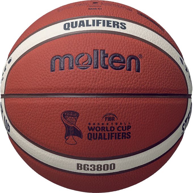 【2,000円OFFクーポン発行中】 モルテン molten バスケットボール 5号球 FIBAワールドカップ大陸予選試合球レプリカ B5G3800-Q5Z 【2025FW】