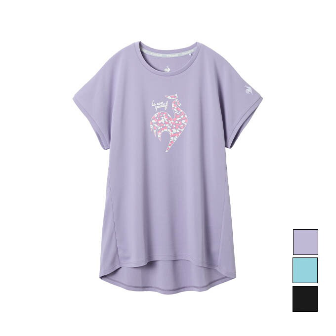【2,000円OFFクーポン発行中】 ルコック le coq sportif レディース テニス ウェア トップス Tシャツ プラクティスシャツ LN5FHT32L 【2025FW】