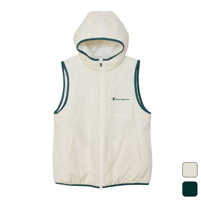 【2,000円OFFクーポン発行中】 チャンピオン CHAMPION レディース ゴルフ ウェア アウター フーデッドジップベスト CW-CG602 【2025FW】