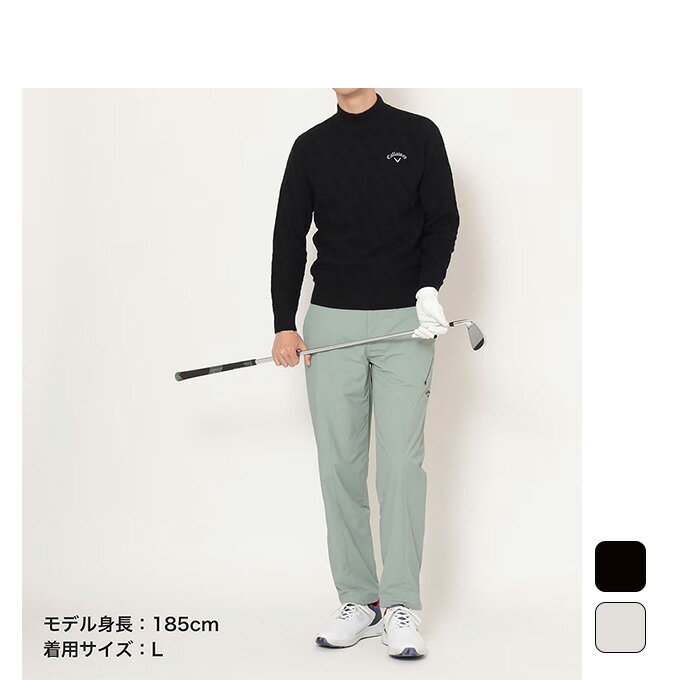 【2,000円OFFクーポン発行中】 キャロウェイ callaway メンズ ゴルフ ウェア ニット リンクス編みハイネックニット C25218104 【2025FW】