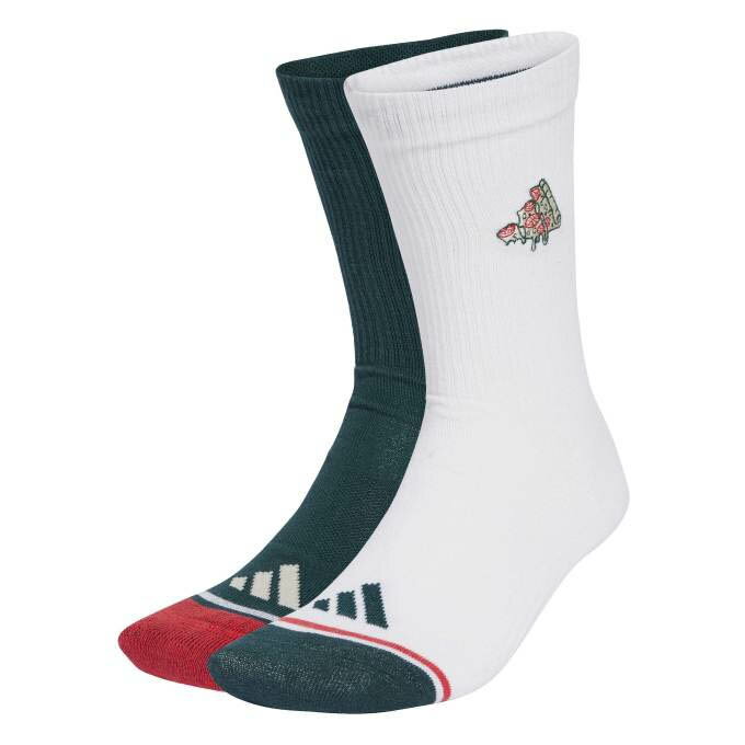 アディダス adidas メンズ レディース スポーツ アクセサリー ソックス PIZZA クルーソックス2P JW7718 TI192 【2025FW】