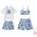 【2,000円OFFクーポン発行中】 ロキシー ROXY キッズ ジュニア マリン サーフ 水着 スイムウェア ラッシュガード Tシャツ 3点セット MINI ...