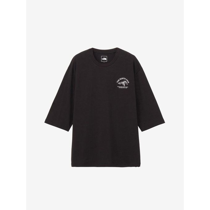 楽天SPOPIA NET SHOP【お得なクーポン発行中】 ザ・ノース・フェイス THE NORTH FACE メンズ アウトドア ウェア トップス 七分袖 Tシャツ 3/4 Sleeve One Point Logo Tee NT32537 K 【2025SS】