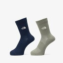 ザ・ノース・フェイス THE NORTH FACE メンズ レディース アウトドア トレッキング アクセサリー ソックス 靴下 2足セット TNF Logo 2...