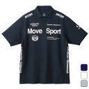 ムーブスポーツ MOVESPORT メンズ トレーニング ウエア トップス 半袖 ポロシャツ SUNSCREEN ミニ鹿の子 オーセンティックロゴ ポロシャツ ...
