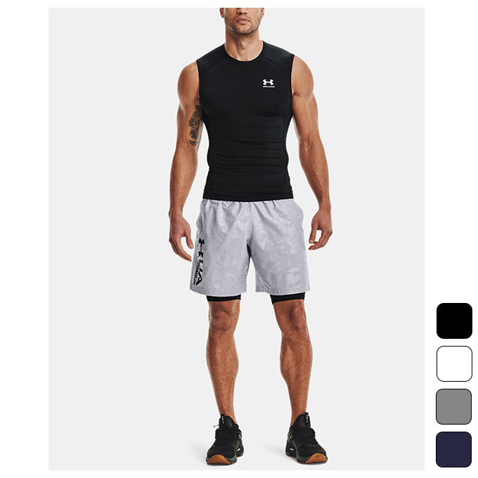 【お得なクーポン発行中】 アンダーアーマー UNDER ARMOR メンズ トレーニング ウェア 機能性インナー UAヒートギアアーマー コンプレッション スリーブレス シャツ 1361522
