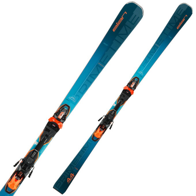 【お得なクーポン発行中】 ELAN ( エラン スキー板 ) 【2024-2025】 PRIMETIME 44 プライムタイム44 FUSION X + EMX 12.0 GW FUSION X BLK/ORG 【金具付き スキーセット】