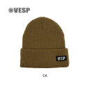 【お得なクーポン発行中】 べスプ VESP ニットキャップ ビーニー Light Rib Knit Beanie VPMB1021 【23-24モデル】