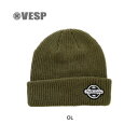 【お得なクーポン発行中】 べスプ VESP ニットキャップ ビーニー Rib Knit Beanie VPMB1022 【23-24モデル】