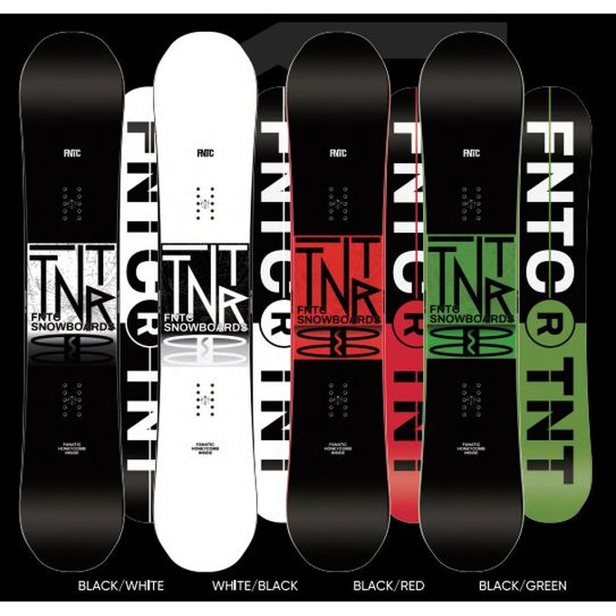 エフエヌティーシー FNTC スノーボード ユニセックス TNT R BLACK/WHITE 23-24モデル